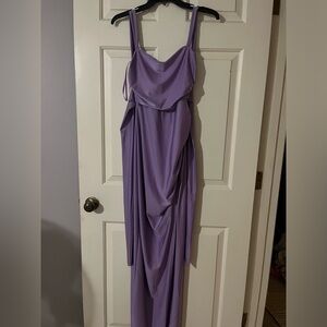 WINDSOR purple maxi open back dress